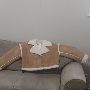 Abercrombie and Fitch vegan suede coat XL brand new with tags.